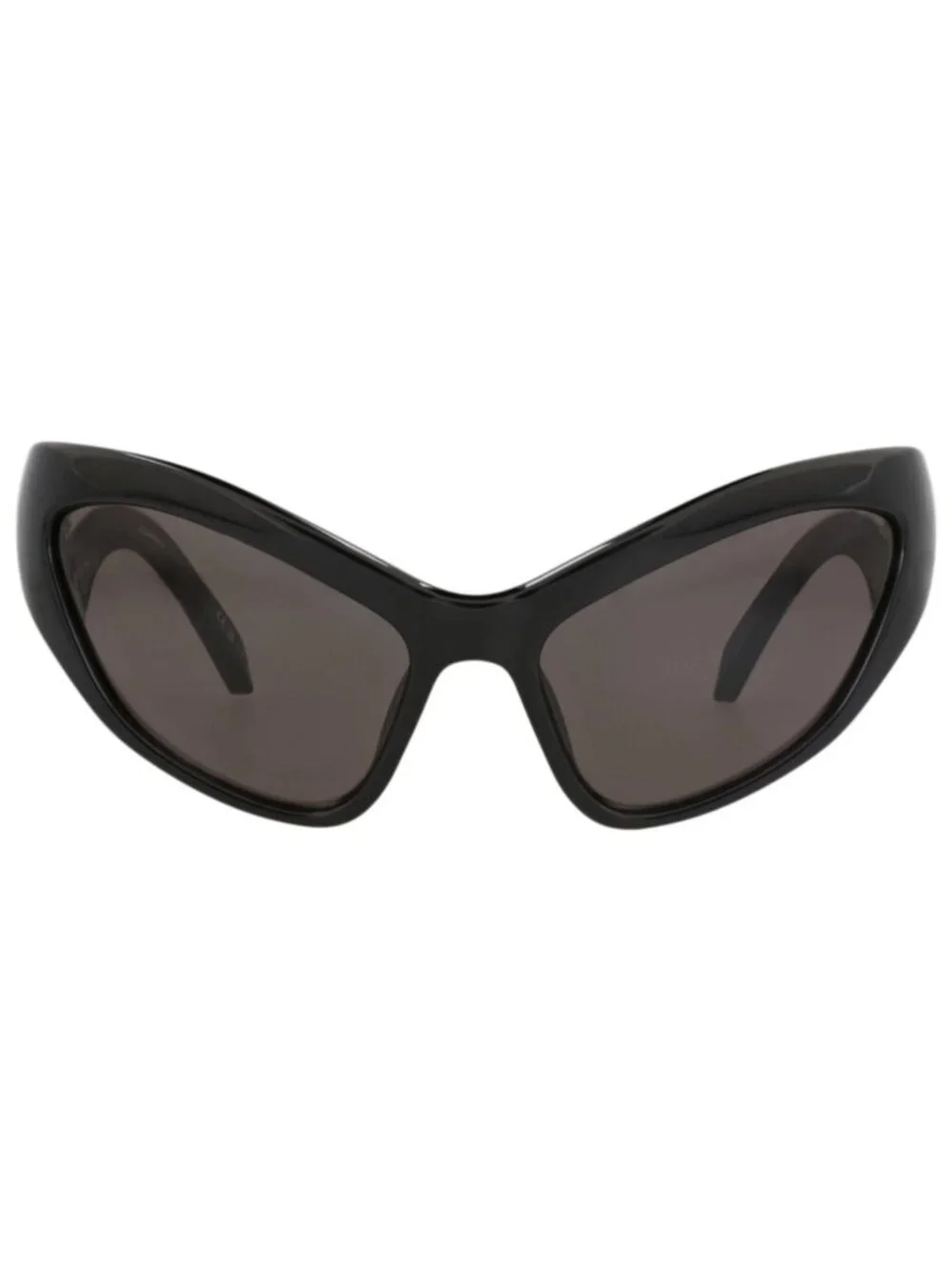 New Balenciaga Women's Sunglasses Cat Eye Bio Injection Frame Black Black Grey